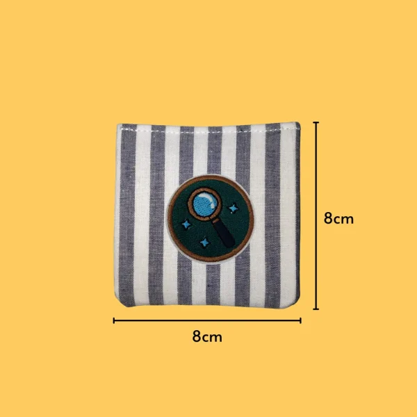 Magnifying Glass Badge Iron-on Embroidery