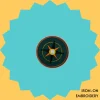 Compass Badge Iron-on Embroidery