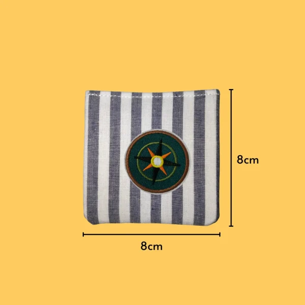 Compass Badge Iron-on Embroidery