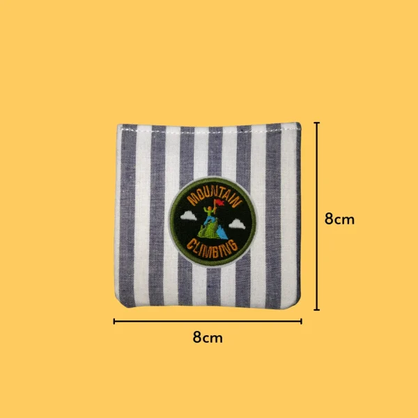 Iron-On-Patch-1418 Mountain Climbing Badge Iron-on Embroidery