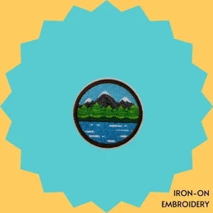 Mountain View Badge Iron-on Embroidery