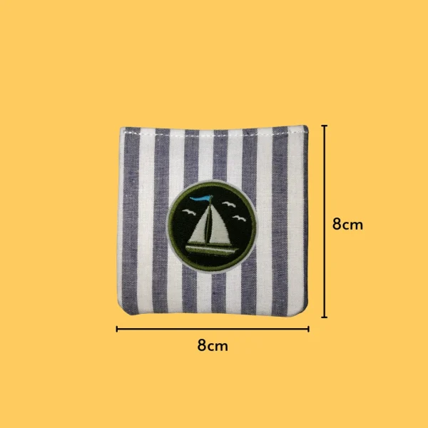 Sailboat Badge Iron-on Embroidery