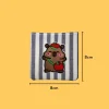 Cute Apple Themed Capybara Iron-on Embroidery