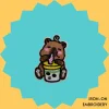 Boba Capybara Iron-on Embroidery