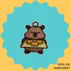 Proud Baker Capybara Iron-on Embroidery