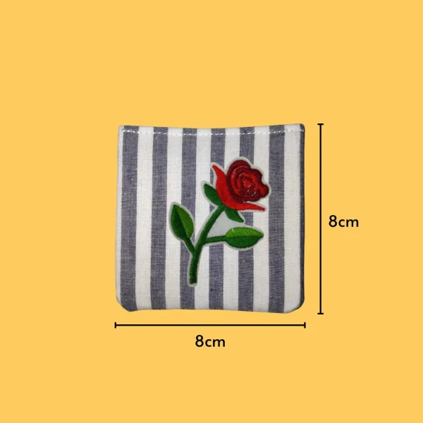 Red Rose Flower Iron-on Embroidery
