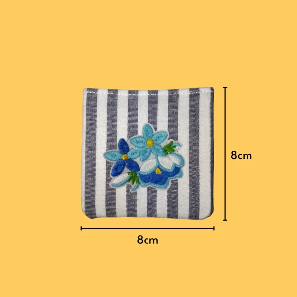Blue Flower Iron-on Embroidery