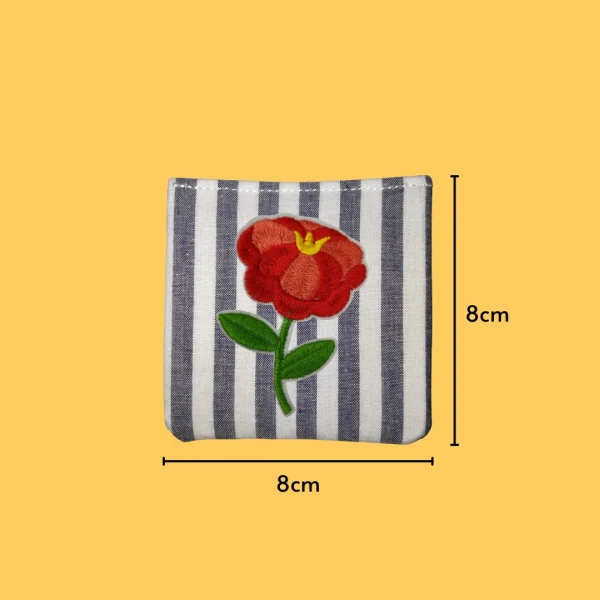 Red Flower Iron-on Embroidery