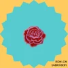 Pink Lotus Flower Iron-on Embroidery
