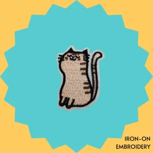 Rlaxing Cream Cat Iron-on Embroidery