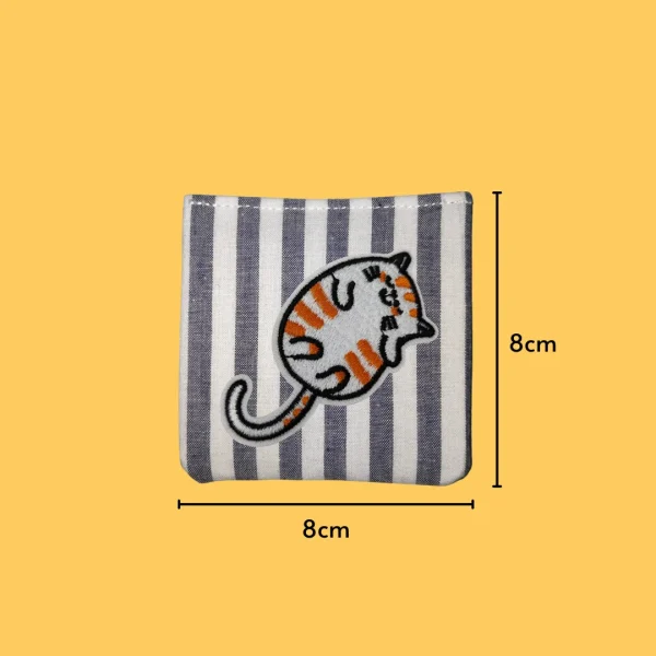 Sleeping Orange Striped Cat Iron-on Embroidery