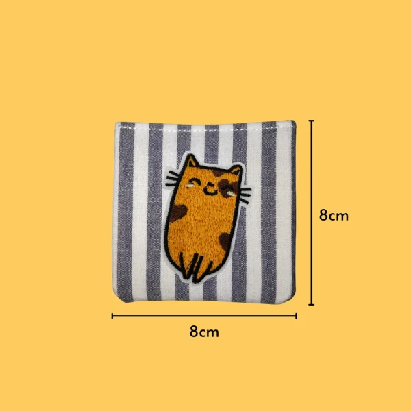Happy Calico Cat Iron-on Embroidery