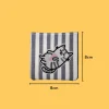 Relaxing Gray Tabby Cat Iron-on Embroidery