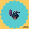 Iron-On-Patch-1603 Blue Monster Stitch Iron-on Embroidery