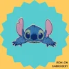 Iron-On-Patch-1613 Blue Monster Stitch Pounce Iron-on Embroidery