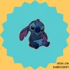 Scheming Blue Monster Stitch Iron-on Embroidery