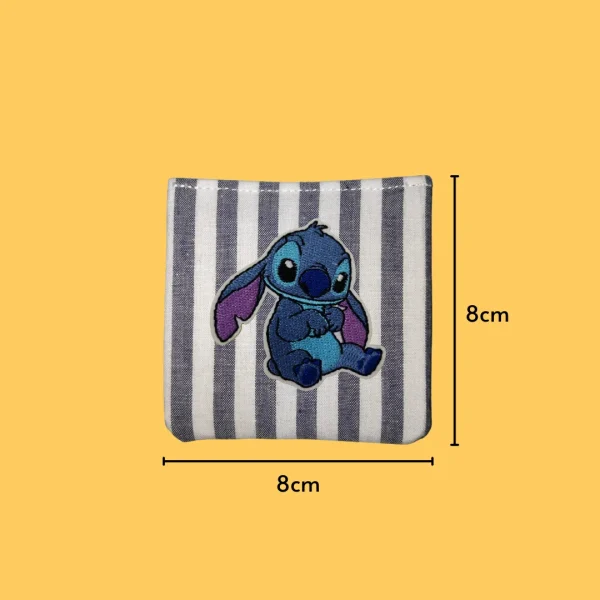 Scheming Blue Monster Stitch Iron-on Embroidery