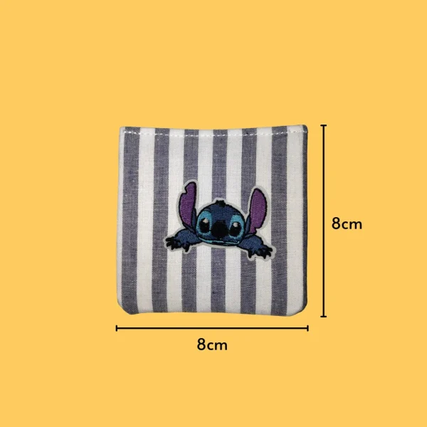 Smaller Pouncing Blue Monster Stitch Iron-on Embroidery