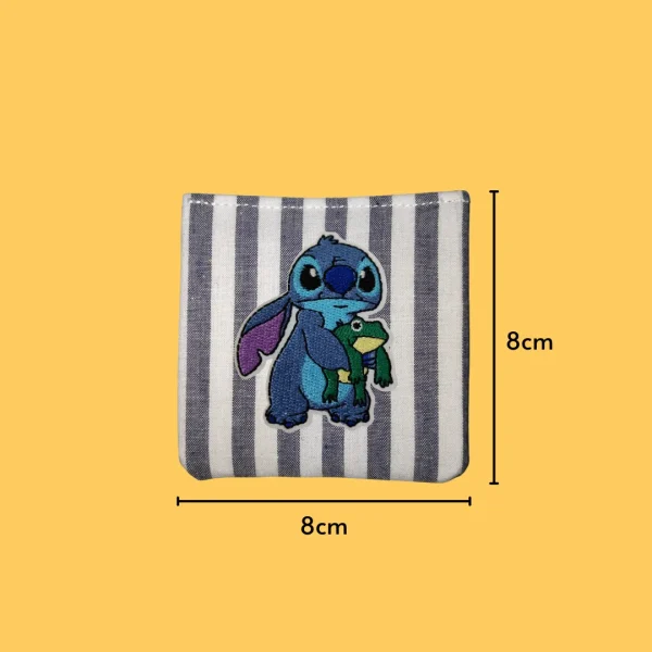 Blue Monster Stitch with Frog Iron-on Embroidery