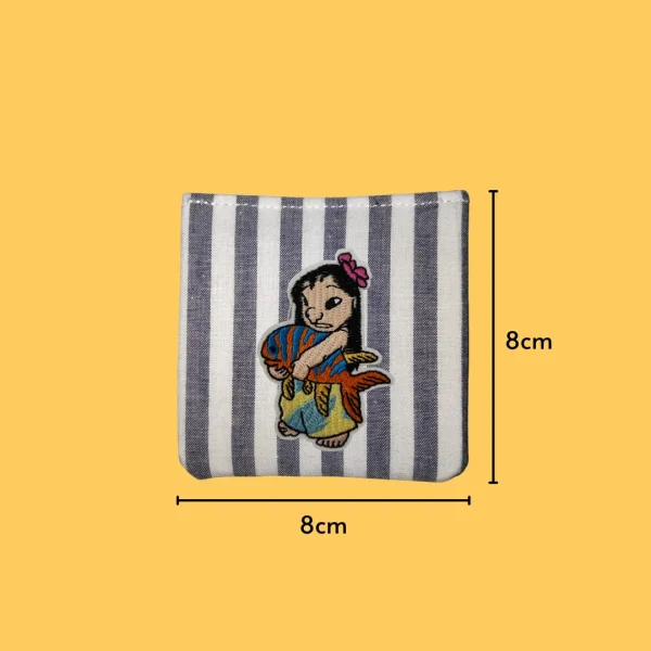 Hawaiian Girl Lilo with Fish Iron-on Embroidery