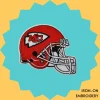 KC American Football Club Halmet Iron-on Embroidery