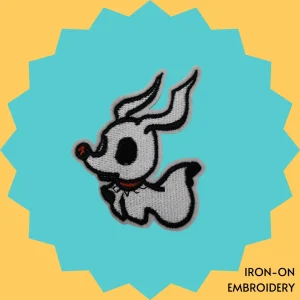 Pointy Nose Ghost Iron-on Embroidery