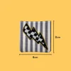 Checkered Lightning Bolt Iron-on Embroidery
