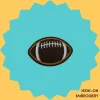 American Football Iron-on Embroidery