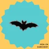 Ominous Bat Iron-on Embroidery
