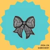 Volleyball Bow Iron-on Embroidery