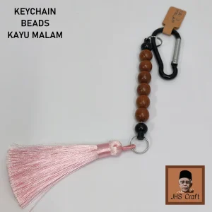 Keychain Beads Kayu Malam - JHS Craft