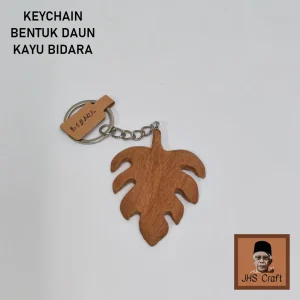 Keychain Bentuk Daun Kayu Bidara - JHS Craft