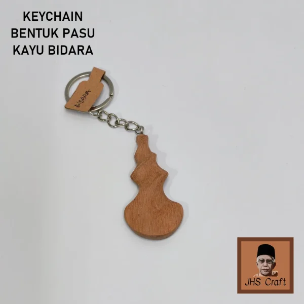 Keychain Bentuk Pasu Kayu Bidara - JHS Craft